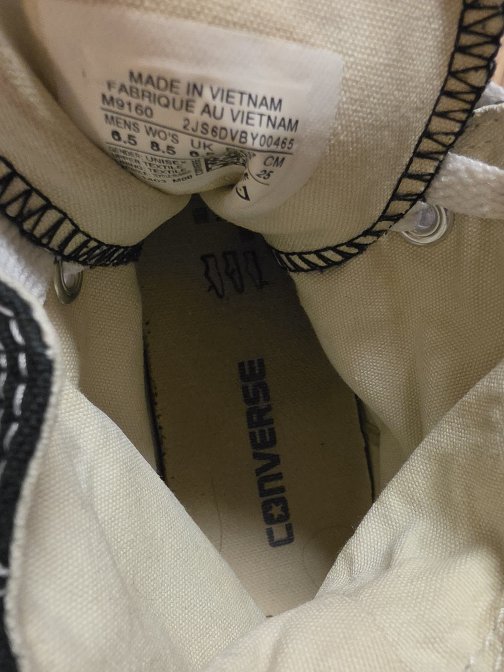 Converse High Tops M 6.5 Wo 8.5 - Picture 7 of 9